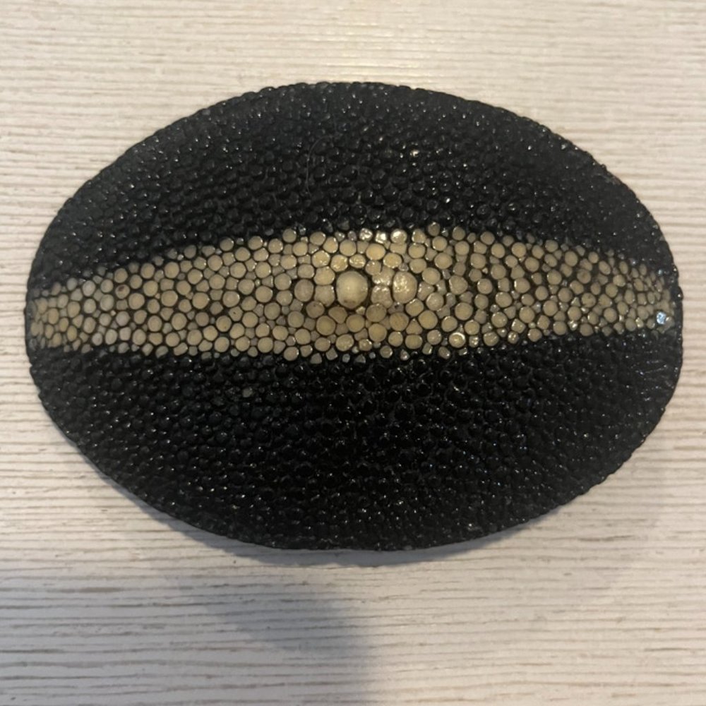 Flat Beaded Belt Buckle